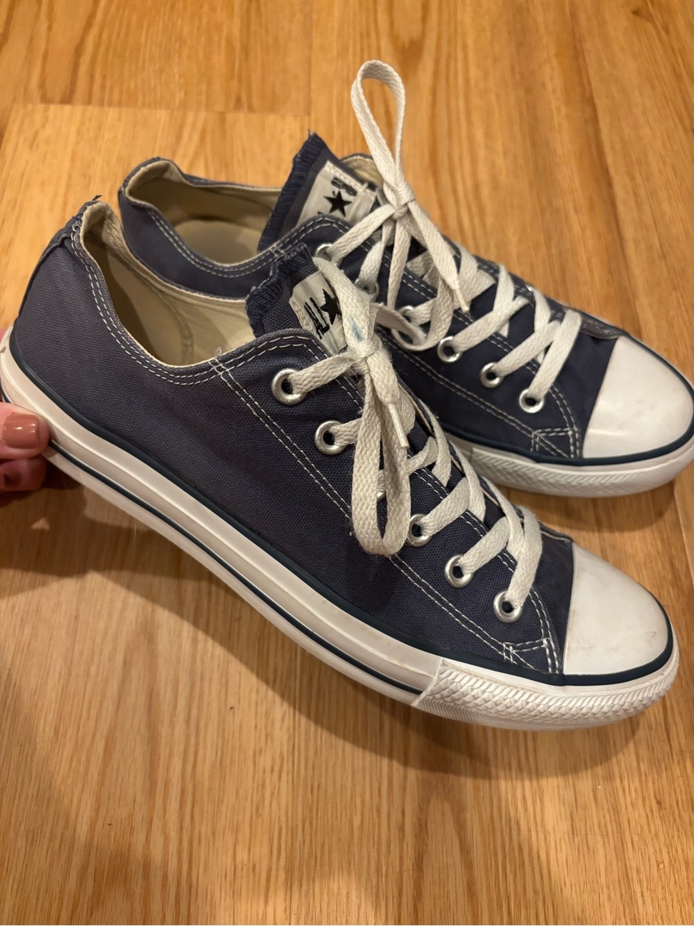 Converse Chuck Taylor All Star Low Top Sneakers Navy Unisex Mens 8
